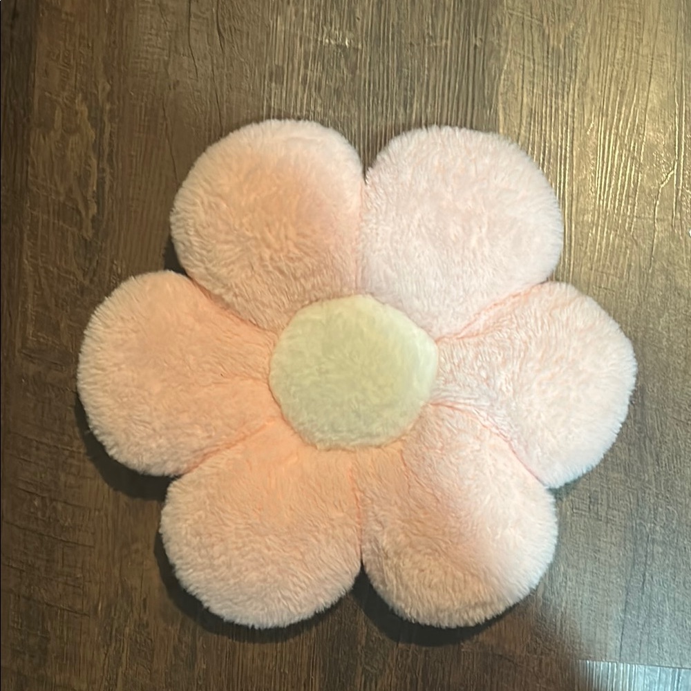 Pink Flower Plush Pillow